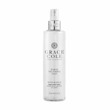 Мист для тела и волос Grace Cole Hair & Body Mist White Nectarine & Pear, 250 мл Мист для тела и волос Grace Cole Hair & Body Mist White Nectarine & Pear, 250 мл