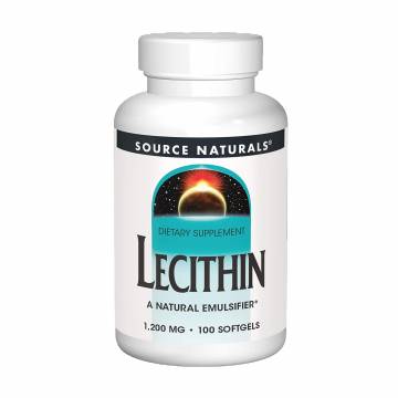 Лецитин Source Naturals Lecithin 1200 мг, 100 капсул Лецитин Source Naturals Lecithin 1200 мг, 100 капсул