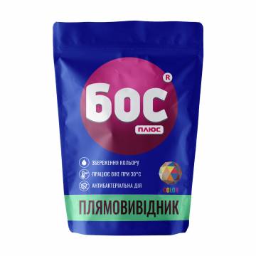 Пятновыводитель порошкообразный БОС Плюс Color для цветных тканей, 200 г Пятновыводитель порошкообразный БОС Плюс Color для цветных тканей, 200 г