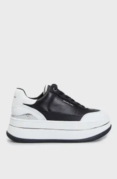 Женские черные кожаные кроссовки HAYES Черный 40 Michael Kors 43T4HYFS2L