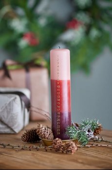 Праздничная свеча Bloomingville Dip Dye Candle 5 x 25 cm