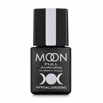 Каучуковая база для гель-лака Moon Full Aurora Rubber Base 2008 Нежно-сиреневый с мелким шиммером, 8 мл Каучуковая база для гель-лака Moon Full Aurora Rubber Base 2008 Нежно-сиреневый с мелким шиммером, 8 мл