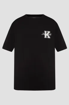 Мужская черная футболка Черный S Karl Lagerfeld 552221.755148;990