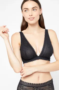 Женский черный бюстгальтер с треугольной чашкой PANAMA Черный 70D Etam 6509535