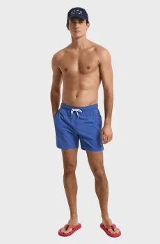 Мужские синие плавательные шорты SWIM SHORTS Синий M Gant 920016000