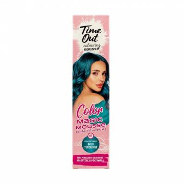 Оттеночный мусс для волос Time Out Color Magic Mousse 07 Bold Turquise, 75 мл Оттеночный мусс для волос Time Out Color Magic Mousse 07 Bold Turquise, 75 мл