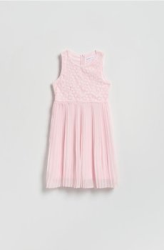 Reserved - Сукня зі змішаних тканин - пастельний рожевий - 334IB-03X