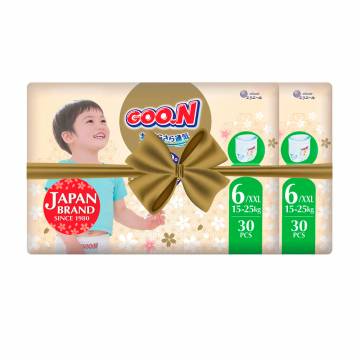 Трусики-подгузники Goo.N Premium Soft размер XXL (15-25 кг), 2*30 шт Трусики-подгузники Goo.N Premium Soft размер XXL (15-25 кг), 2*30 шт