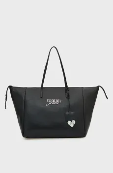 Женская черная сумка BOLD TOTE Черный ONESIZE Tommy Jeans AW0AW18786