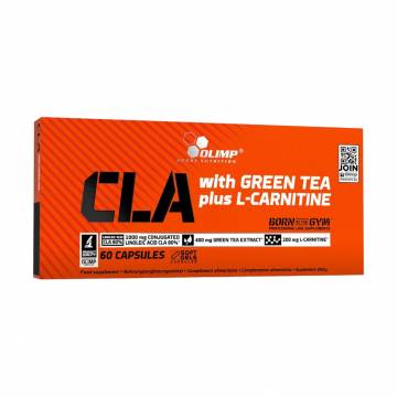 Жиросжигатель Olimp Sport Nutrition CLA with Green Tea plus L-Carnitine, 60 капсул Жиросжигатель Olimp Sport Nutrition CLA with Green Tea plus L-Carnitine, 60 капсул