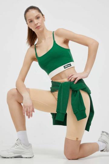 Спортивный бюстгальтер Ellesse цвет зелёный однотонный SGR17946-GREEN Спортивный бюстгальтер Ellesse цвет зелёный однотонный SGR17946-GREEN