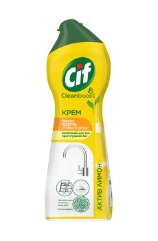 Крем для чистки Cif Актив Лимон, 250 мл
