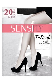 Колготки женские Sensi fly T-Bend Класические, без шортиков, 20 DEN, черные, размер 3
