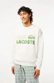 Мужской белый свитшот Белый L Lacoste SH5453001