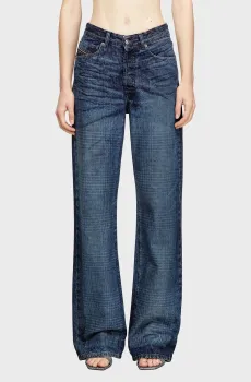 Женские синие джинсы в клетку SENT Синий 25-32 Diesel A21692 007CV