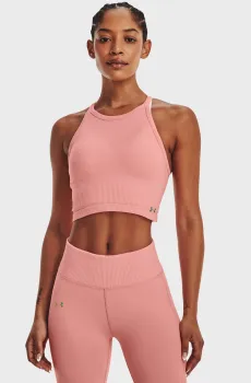 Женский розовый топ Rush Seamless Tank Розовый M Under Armour 1377597-603