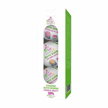 Набор бомбочек для ванны Biolly Fizzing Bath Bomb, 3*100 г