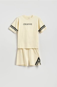 Reserved - Бавовняний комплект - кремовий - 967IX-01X