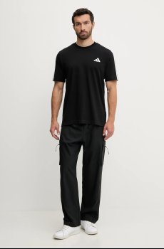 Хлопковая футболка adidas 3-Stripes