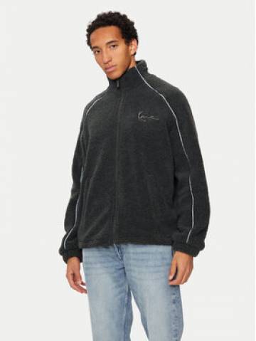 Karl Kani Флісовий реглан Meal Signature Teddy 60780008 Чорний Regular Fit Karl Kani Флісовий реглан Meal Signature Teddy 60780008 Чорний Regular Fit