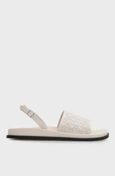 Женские белые кожаные сандалии CITY SLING Белый 38 Calvin Klein HW0HW02886