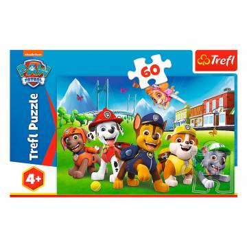 Пазл Trefl Paw Patrol Щенячий патруль на траві 60 елементів (17375)