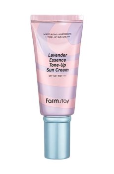 Тонирующий солнцезащитный крем для лица FarmStay Lavender Essence Tone-Up Sun Cream, SPF 50+/PA++++, с лавандой, 60 г