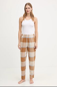 Хлопковые пижамные брюки United Colors of Benetton