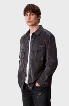Мужская темно-синяя вельветовая рубашка CORDUROY Синий L Calvin Klein Jeans LV04RD106G