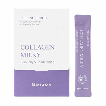 Молочный пилинг-скраб для лица Mizon Collagen Milky Peeling Scrub, 40*5 г Молочный пилинг-скраб для лица Mizon Collagen Milky Peeling Scrub, 40*5 г