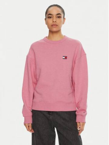Tommy Jeans Світшот DW0DW19408 Рожевий Boxy Fit Tommy Jeans Світшот DW0DW19408 Рожевий Boxy Fit
