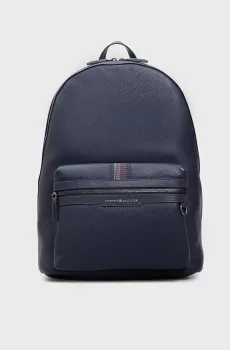 Мужской темно-синий кожаный рюкзак TH CASUAL LEATHER BACKPAC Синий ONESIZE Tommy Hilfiger AM0AM12488