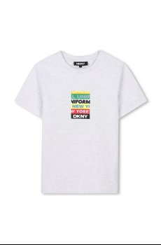 Детская хлопковая футболка Dkny