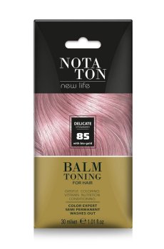 Тонирующий бальзам для волос Notaton New Life Balm Toning с био-золотом, 85 Нежная клубника, 30 мл