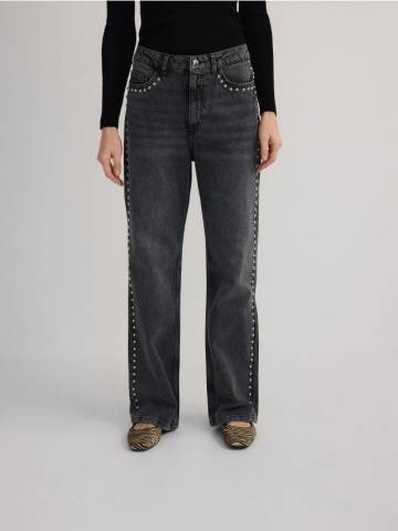 Reserved - LADIES` JEANS TROUSERS - сірий - 124EN-85J Reserved - LADIES` JEANS TROUSERS - сірий - 124EN-85J