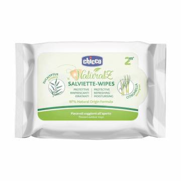 Детские защитные салфетки от комаров Chicco NaturalZ Salviette-Wipes, 20 шт Детские защитные салфетки от комаров Chicco NaturalZ Salviette-Wipes, 20 шт