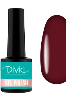 Гель-лак для ногтей Divia Professional Red Wine Di1233, RW110, 8 мл