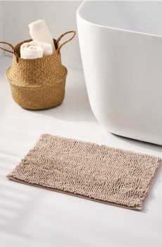 Килимок для ванної кімнати - бежевий