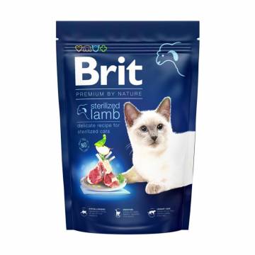 Сухой корм для стерилизованных кошек Brit Premium by Nature Cat Sterilised с ягненком, 300 г Сухой корм для стерилизованных кошек Brit Premium by Nature Cat Sterilised с ягненком, 300 г