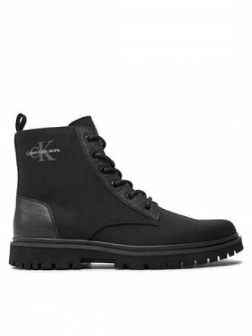 Calvin Klein Jeans Черевики Eva Boot Mid Laceup Mix Mtr YM0YM00982 Чорний Calvin Klein Jeans Черевики Eva Boot Mid Laceup Mix Mtr YM0YM00982 Чорний