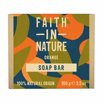 Твердое мыло Faith In Nature Orange Soap Bar с апельсином, 100 г Твердое мыло Faith In Nature Orange Soap Bar с апельсином, 100 г