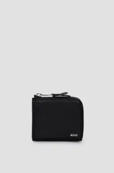 Мужской черный кожаный кошелек Черный ONESIZE BOSS 50512137;001