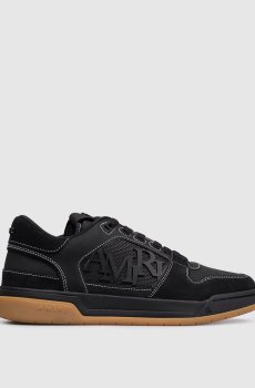 Черные кожаные кроссовки CLASSIC LOW