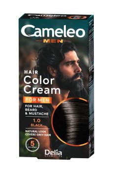 Уценка! Мужская краска для волос Delia Cosmetics Cameleo Men 1.0 Black, 30 мл