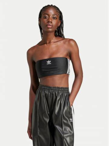 adidas Топ 3-Stripes Tube IX7823 Чорний Slim Fit adidas Топ 3-Stripes Tube IX7823 Чорний Slim Fit