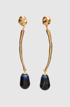 Золотые серьги Waka Cosmos с позолотой 22 карат