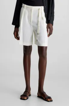 Женские белые шорты STRUCTURE TWILL Белый 38 Calvin Klein K20K206651
