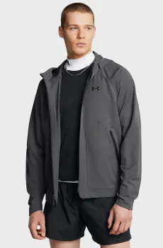 Мужская темно-серая ветровка UA Unstoppable Jacket LC Серый XL Under Armour 1389354-025