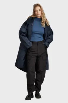 Женская темно-синяя куртка Fishtail parka Синий M G-Star RAW D23545,D415