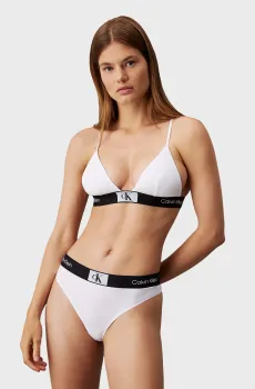 Женский белый бюстгальтер UNLINED TRIANGLE Белый L Calvin Klein 000QF7217E
